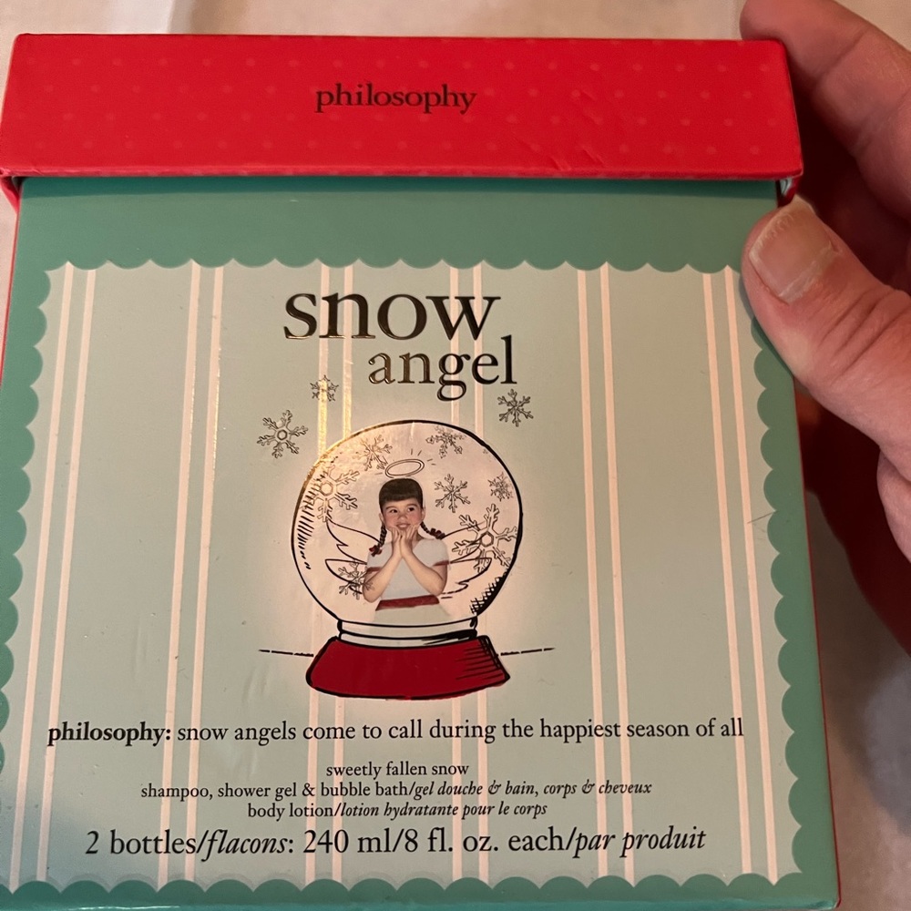 NWT Philosophy Snow Angel 2 Pk-  body wash & lotion gift set in gift box.